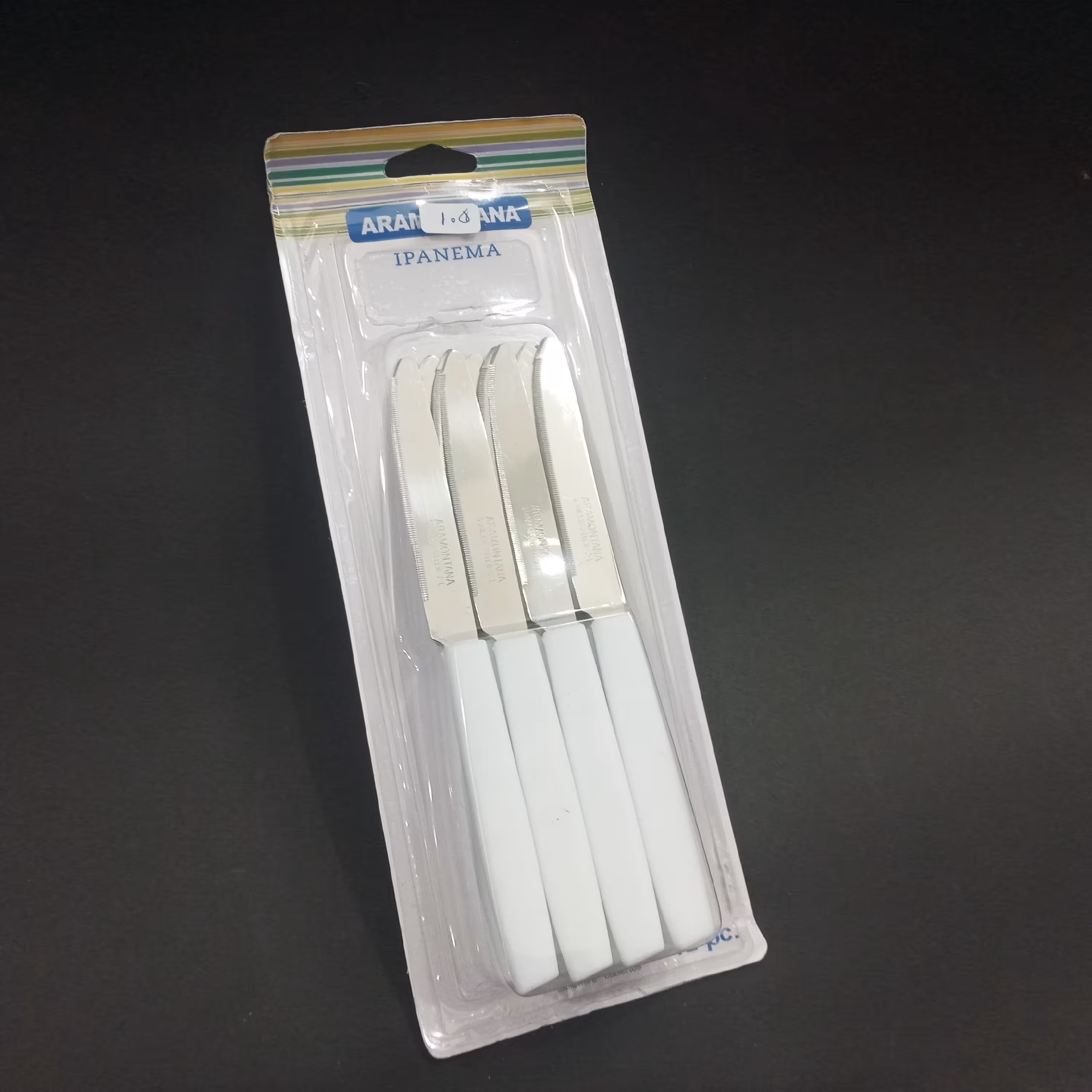 چاقو میوه خوری اره ای طول 18 سانت 12 تایی 