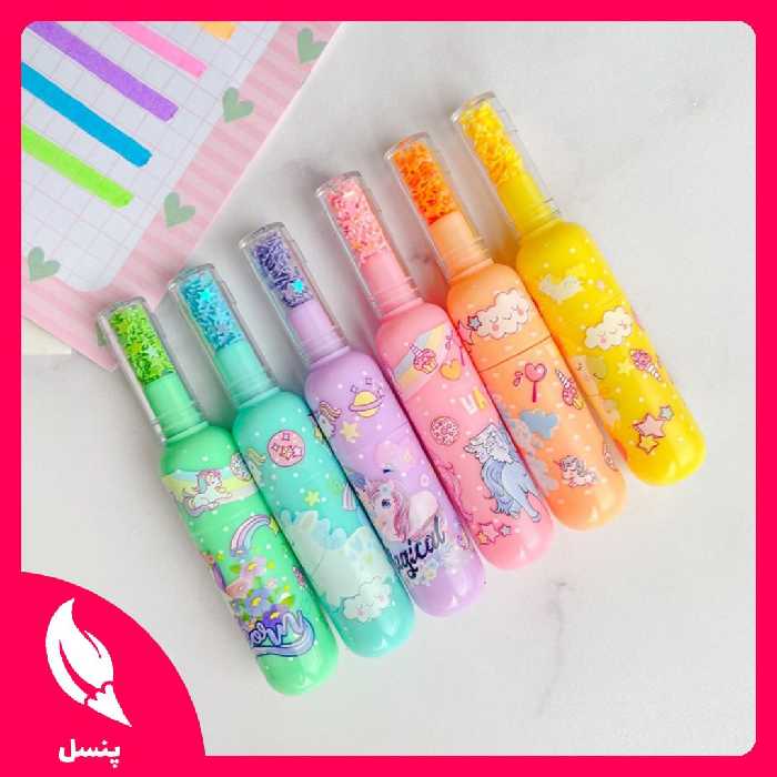 هایلایتر یونیکورن بسته 6 عددی