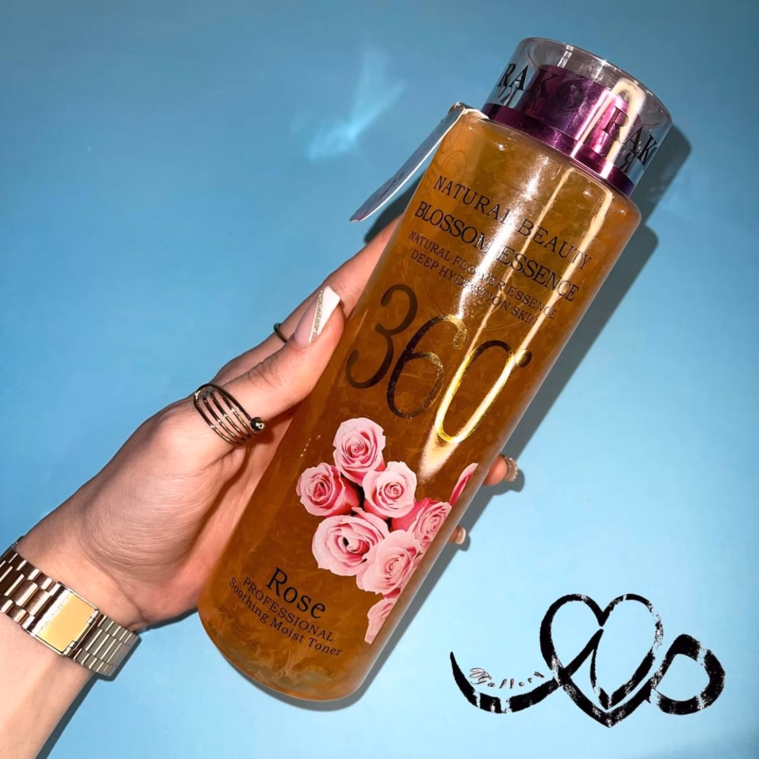 تونر 360 درجه سایز بزرگ با رایحه طبیعی گل 