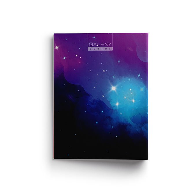کلاسور 26 حلقه  گلکسی (کهکشانی) جلد گلاسه قفل پلاستیکی