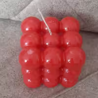 شمع مکعب روبیک قرمز بزرگ 