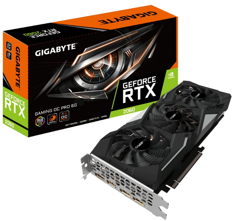 کارت گرافیک گیگابایت مدل GeForce RTX 2060 GAMING OC PRO با حافظه 6 گیگابایت