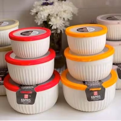 ست کاسه های درب دار فریزری