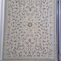 فرش پاتریس 1200شانه گل برجسته طرح جهان طوسی  6متری