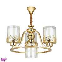 لوستر چهار شعله چشمه نور کد N2663/3+1-G