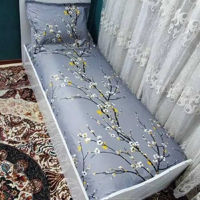 روتختی یک نفره دور کشدوزی شده طرح شکوفه