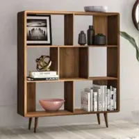 قفسه کتاب و دکوری چوبی کد B14 (مستقیم از تولیدکننده) ارسال با باربری رایگلن