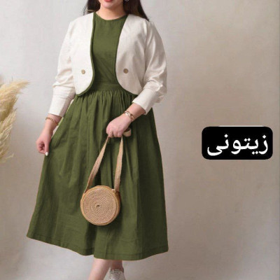 ست 2 تیکه کت و سارافون پریناز - کد 773