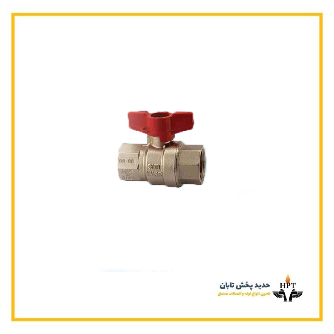 شیر گازی آبی دسته کلیدی مدل 316BL دوطرف توپیچ سیم ایتالیا