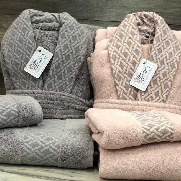 سرویس حوله عروس و داماد جواهیر 10 تیکه