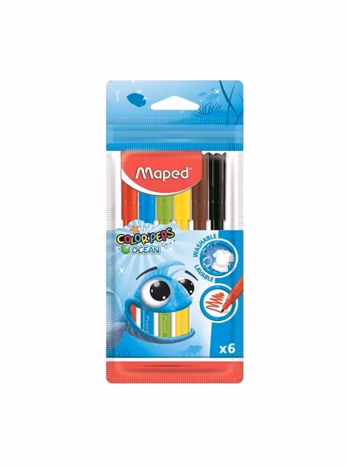 ماژیک نقاشی 6 رنگ مپد