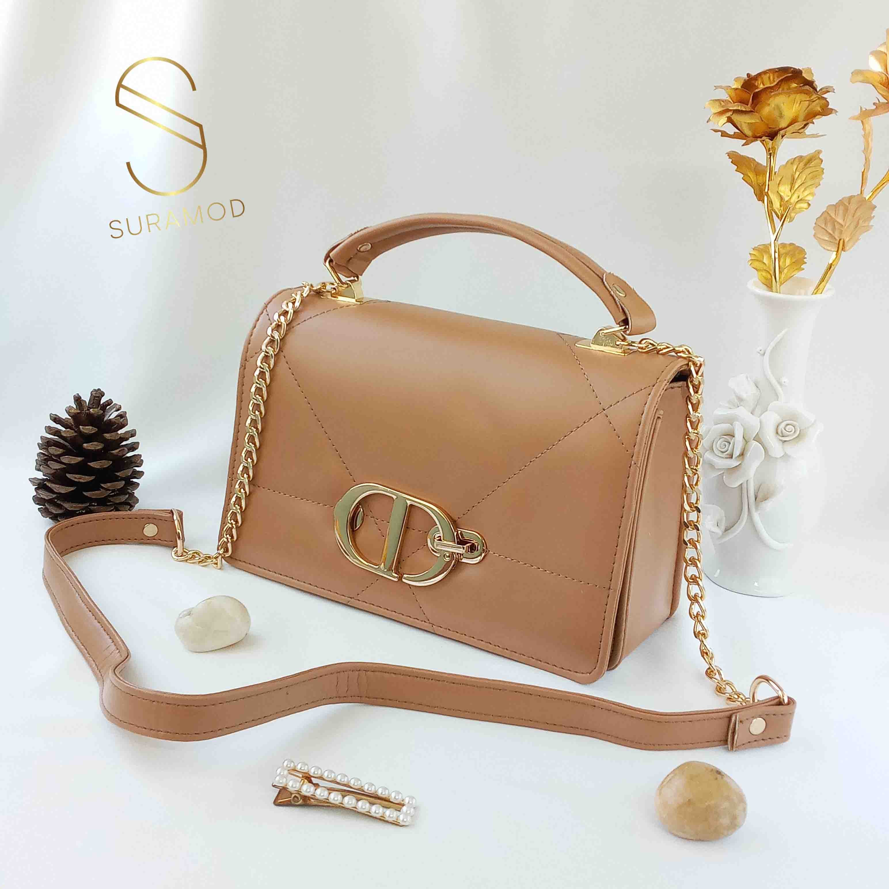 کیف دستی و دوشی مجلسی زنانه طرح برند کریستین دیور