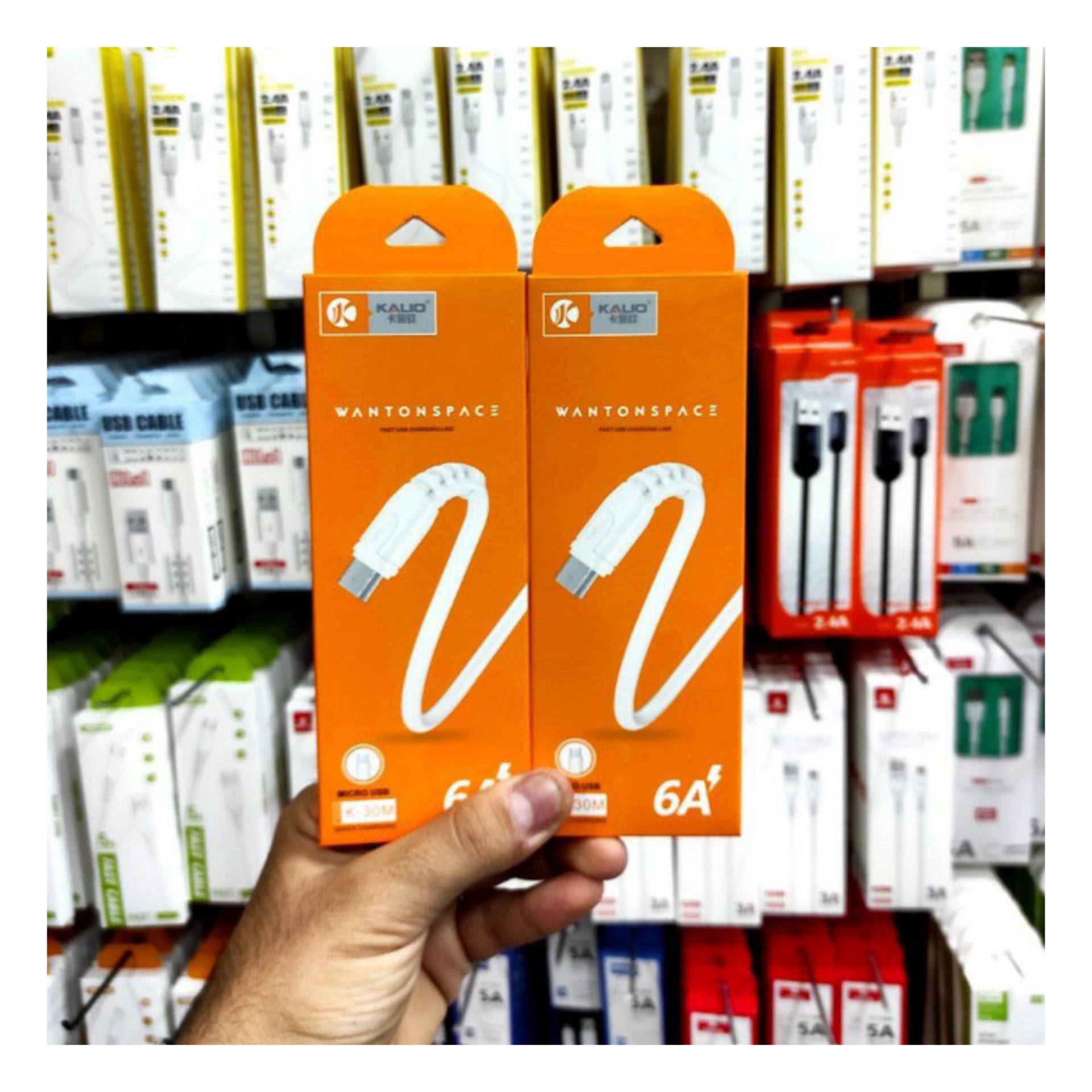 کابل شارژ کالیو مدل K-30 (میکرو و تایپسی)