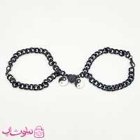 دستبند ست رفیق مگنتی مدل یین و یانگ کد 55