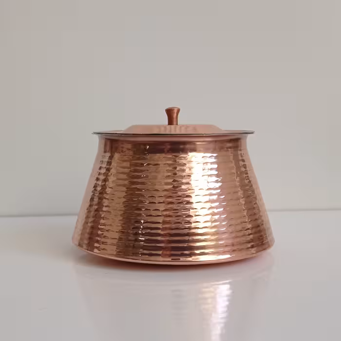 دیگ مسی نوزادی نانو شده زنجان سایز متوسط با کیفیت عالی 