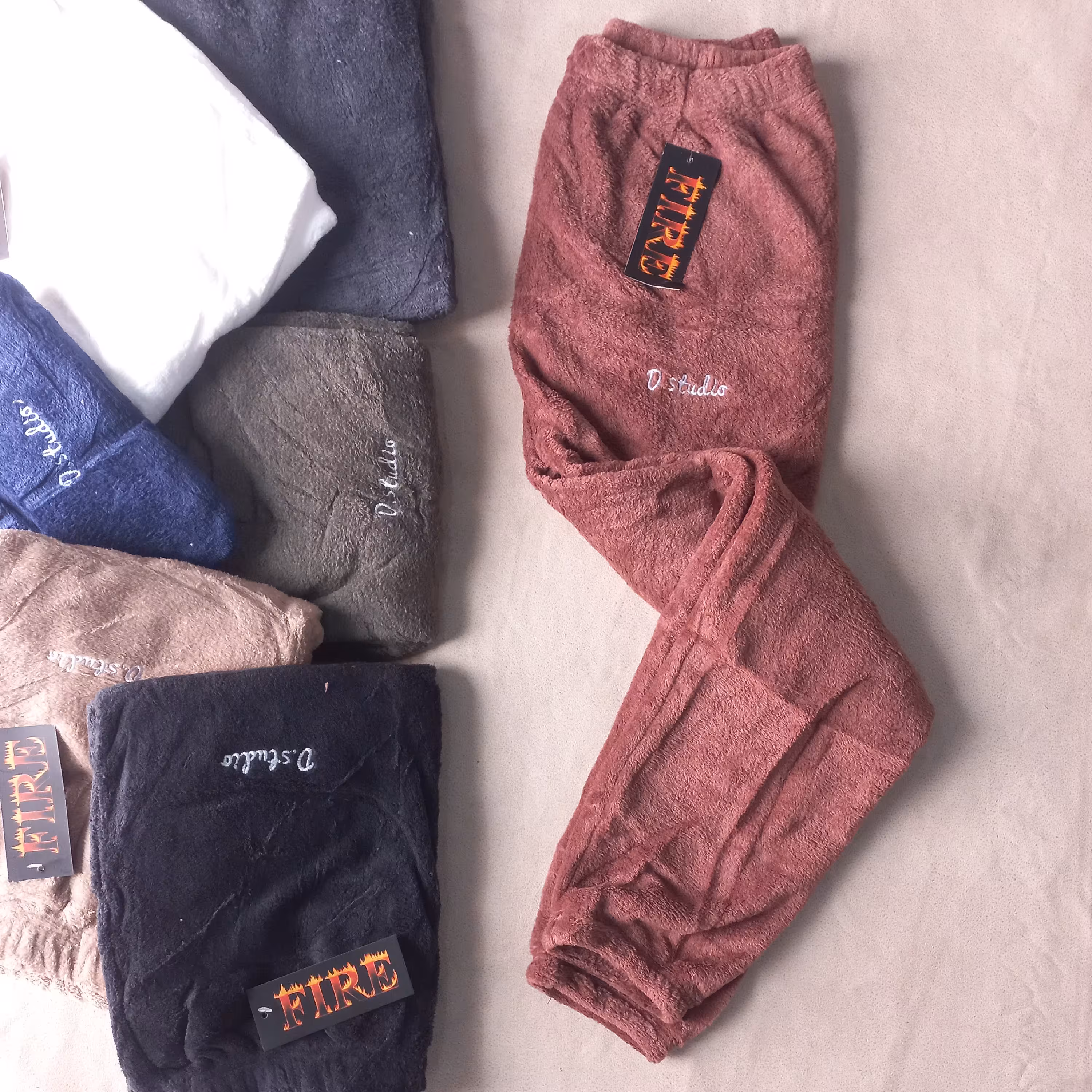 شلوار تدی  پشمالو سر پا کشی پایی  و زمستونی