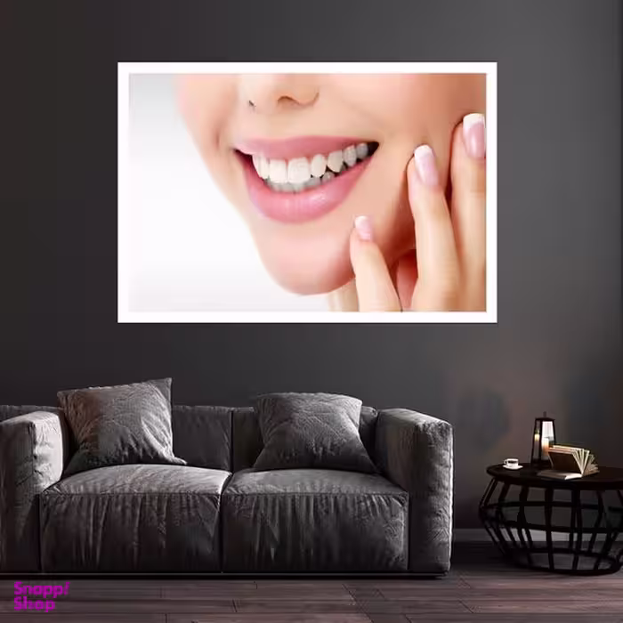 تابلو بکلیت طرح لبخند و دندانپزشکی مدل قاب شاسی W-s9488