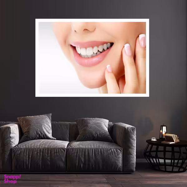 تابلو بکلیت طرح لبخند و دندانپزشکی مدل قاب شاسی W-s9488