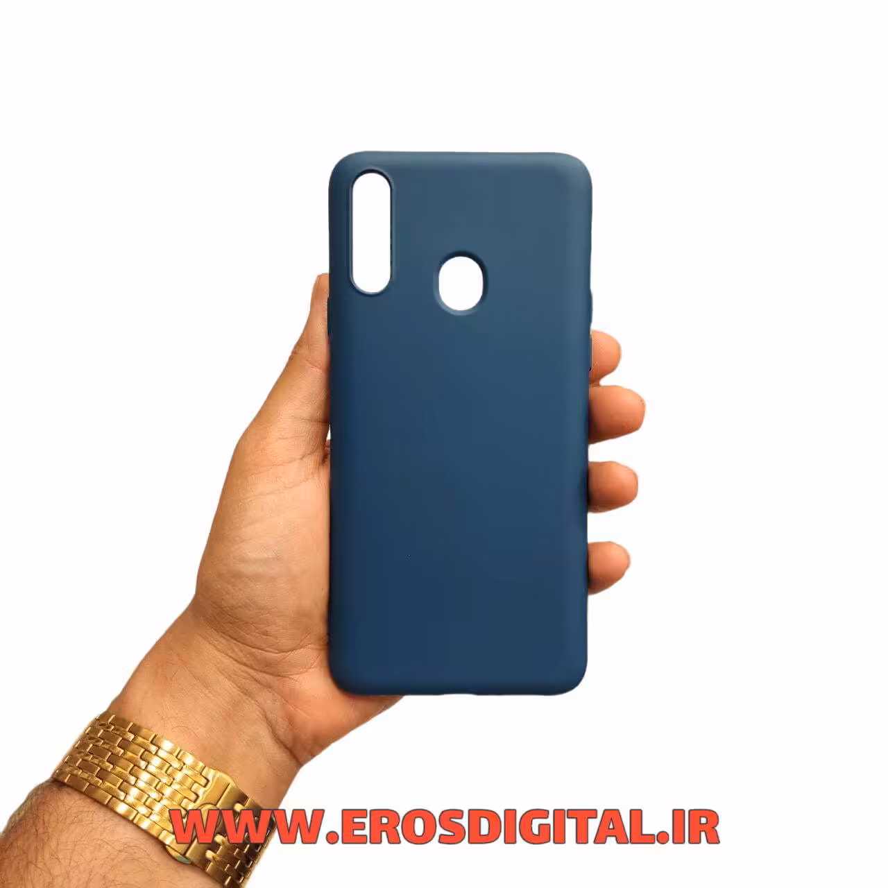 قاب گوشی A20s طرح سیلیکونی زیر بسته - زرد