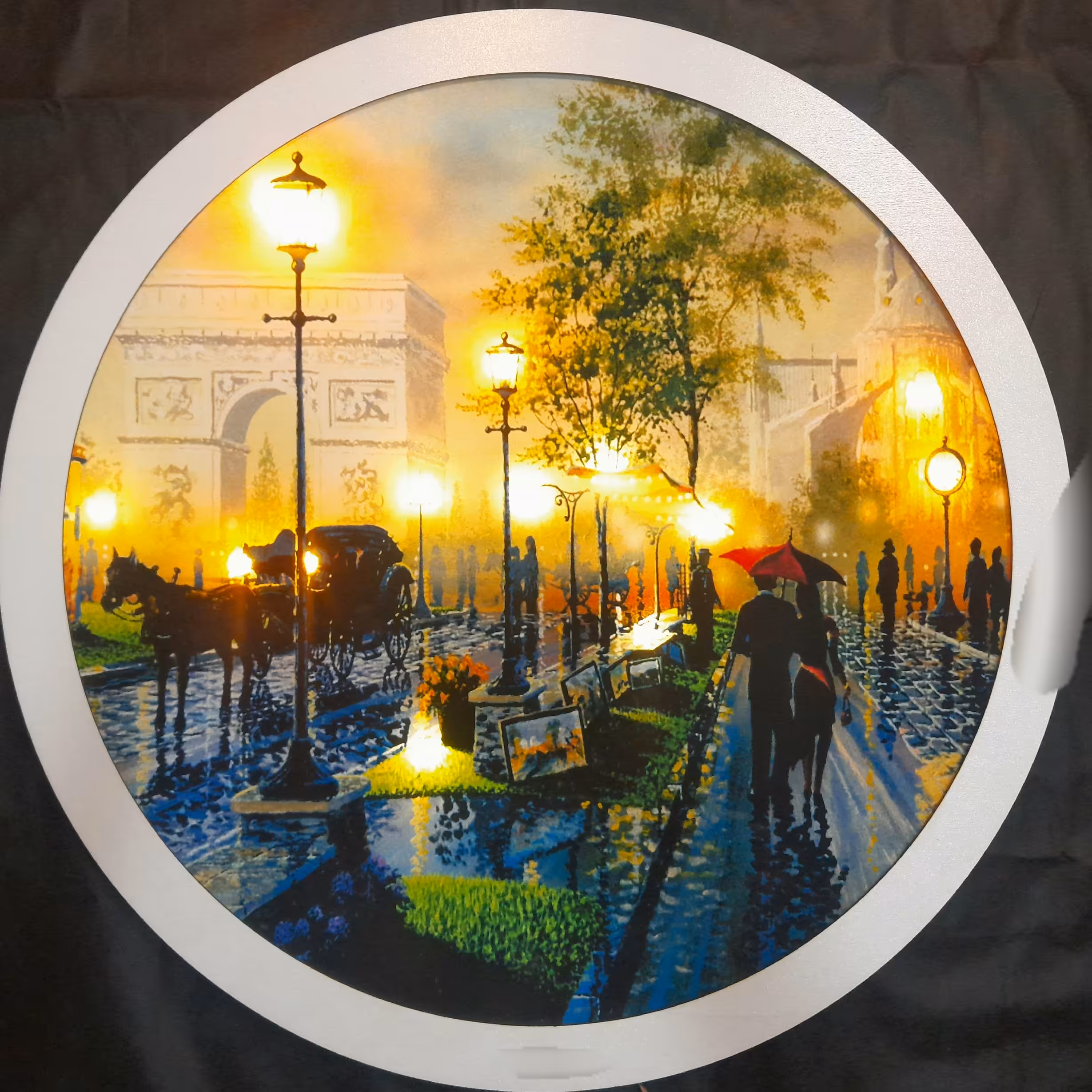 تابلو بک لایت گرد(طرح اروپایی)