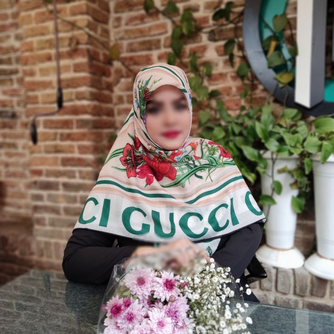 حراج روسری نخی گارزا تابستانه قواره 135 طرح گوچی گل دار ارسال رایگان