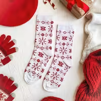 جوراب نیم ساق مدل دونه برف