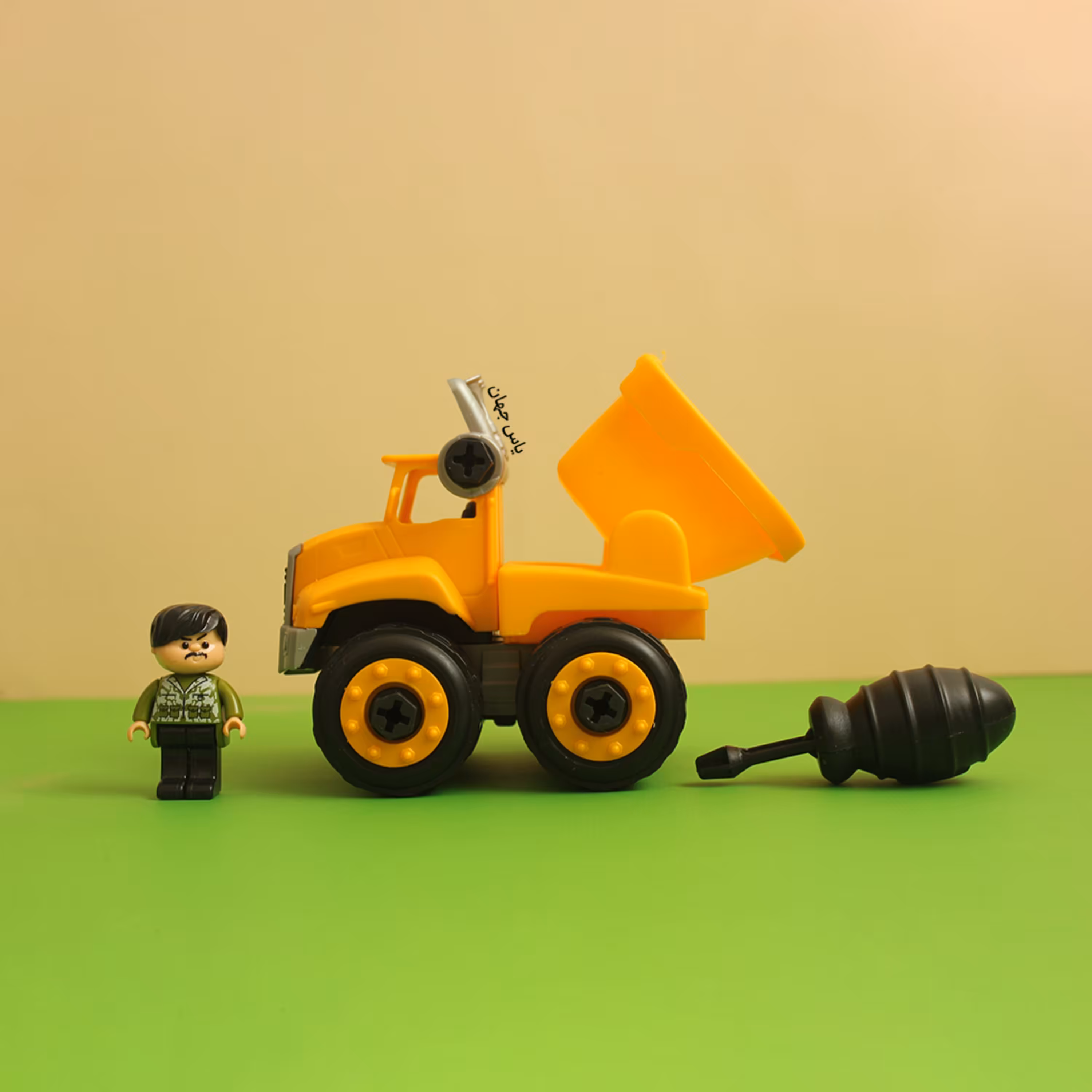 اسباب بازی ماشین کامیون تکتاز فکری آچار دار نشکن لگو دار