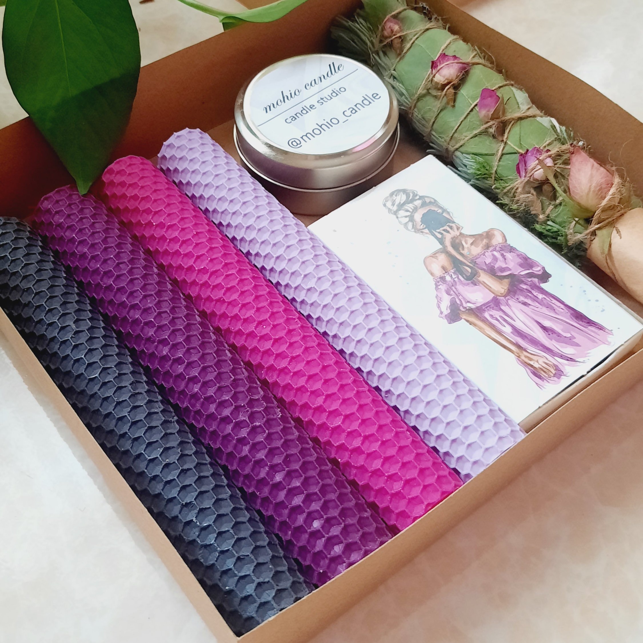 پک شمع بنفش خاص