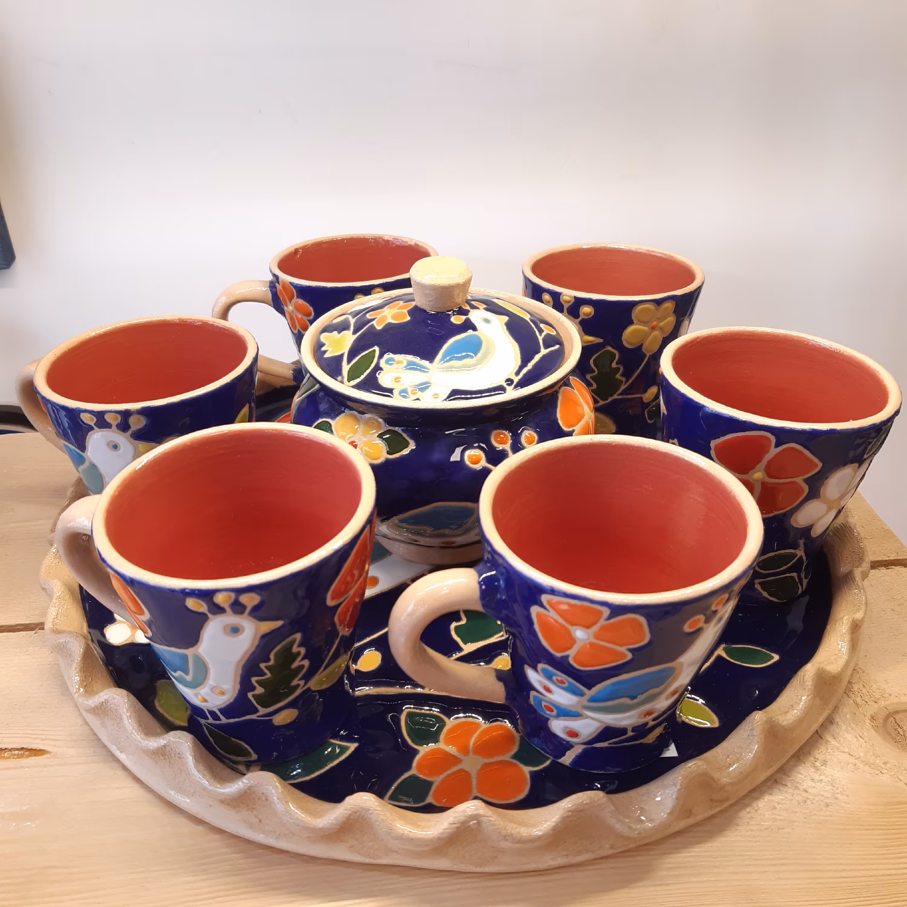 ست پذیرایی چای خوری شش نفره دستساز