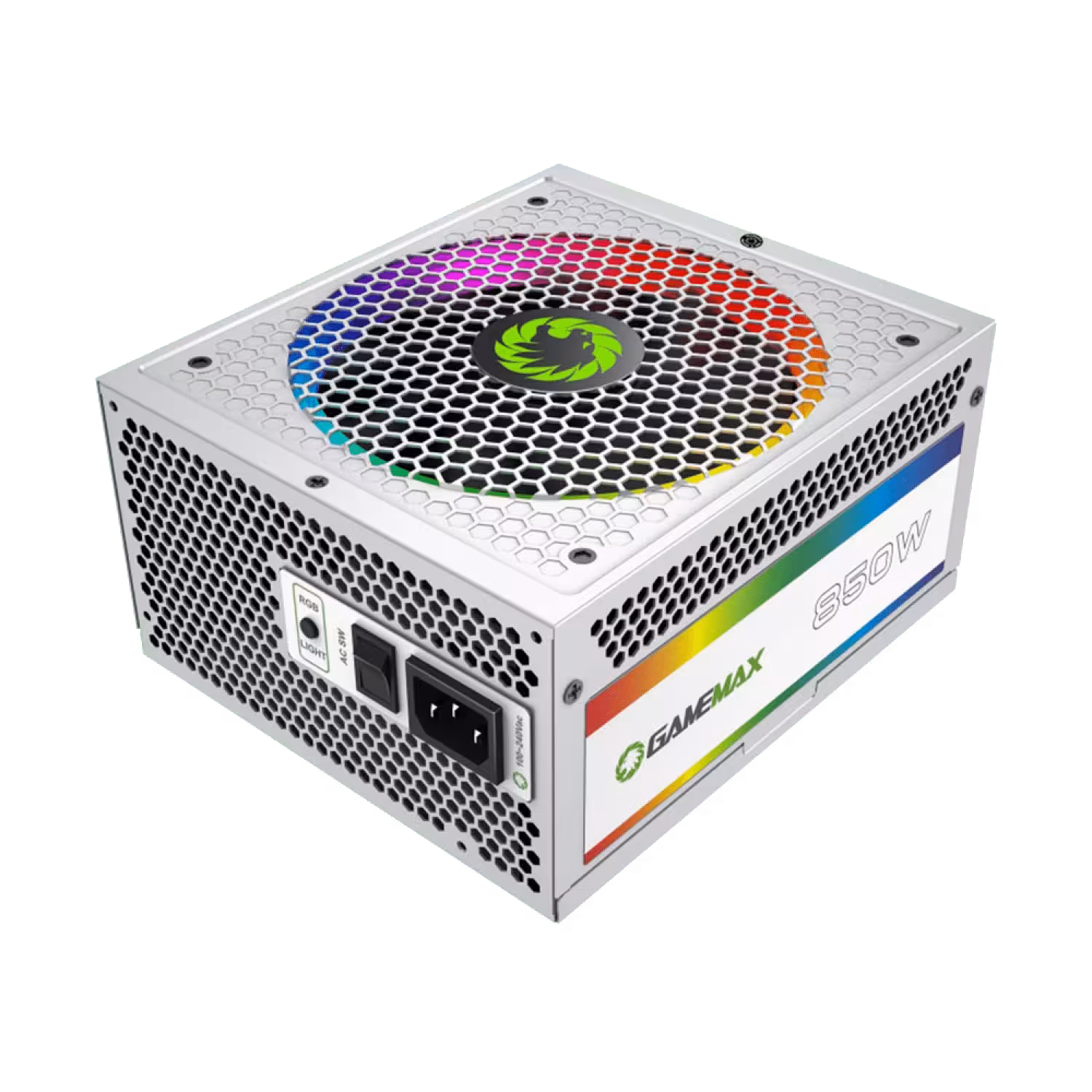 پاور GameMax RGB 850 Rainbow – White