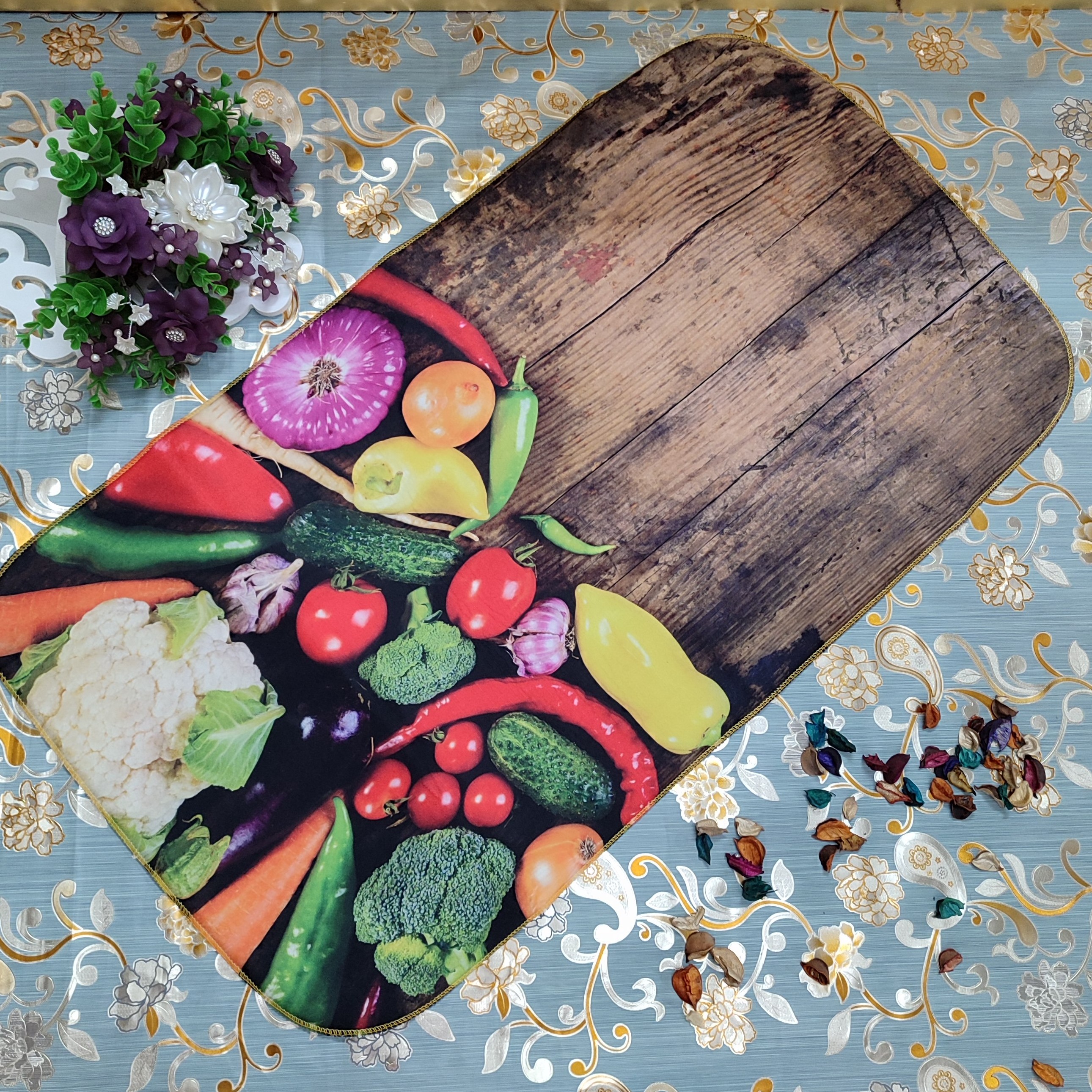 نمگیر جادویی فانتزی میکروفایبر  طرح سبزیجات حوله ای نانو کیفیت عالی