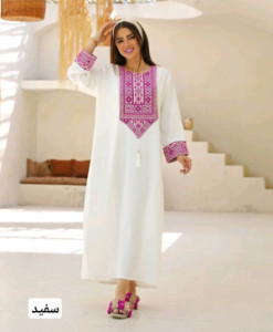 پیراهن زنانه ابروبادی خرجکار کتیبه مدل افسانه