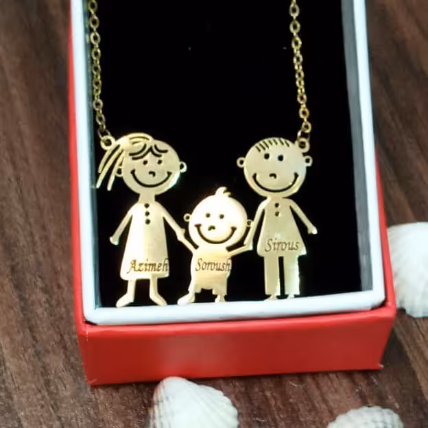 گردنبندخانواده باحک اسم