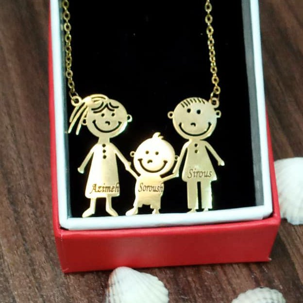 گردنبندخانواده باحک اسم