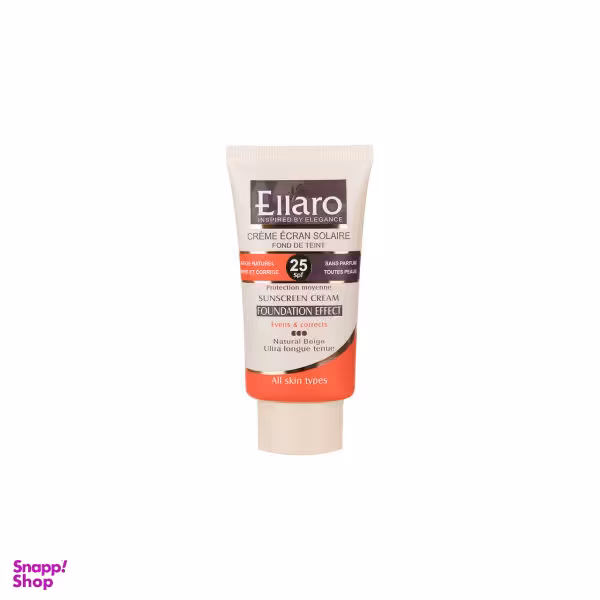 کرم ضد آفتاب الارو (Ellaro) مدل Protection Moyenne با SPF25 حجم 40 میلی‌‌ لیتر