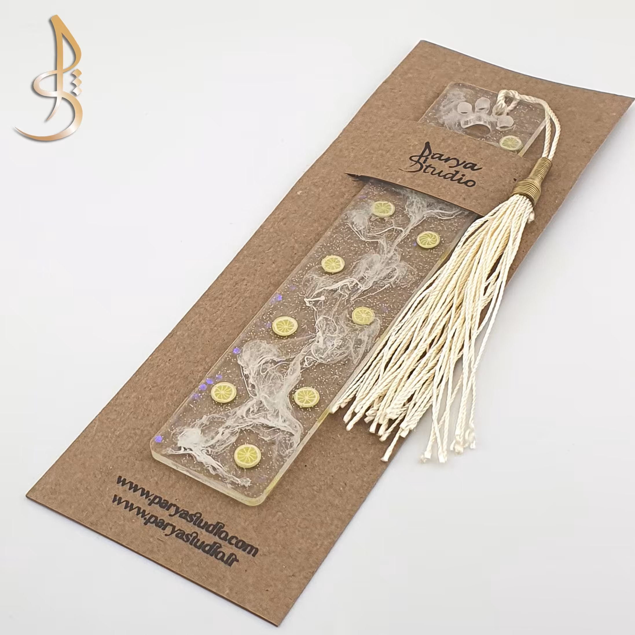 بوکمارک ( نشانگر کتاب ) رزینی 15 در 3  اتصال پنجه فیمو لیمو (کد 014)