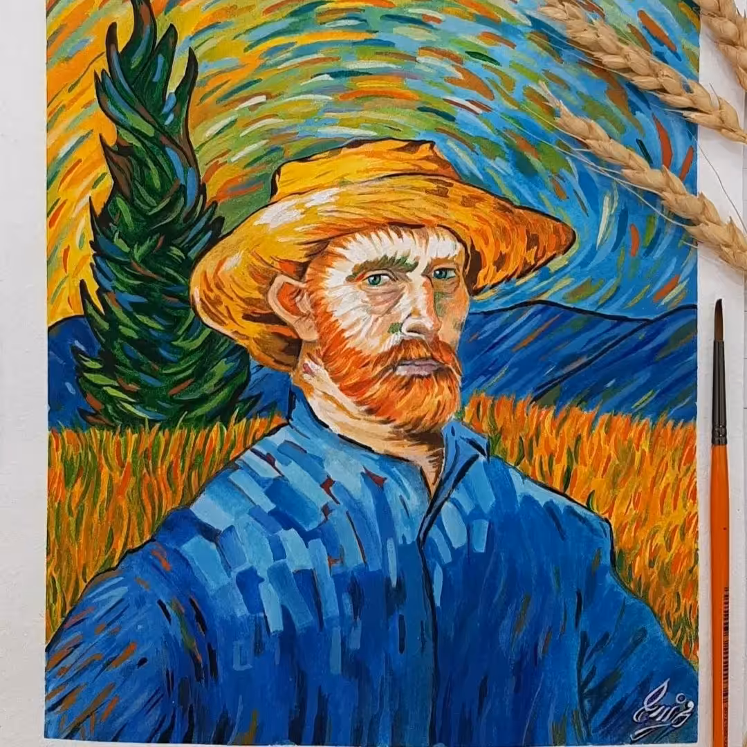 پوستر نقاشی ونگوگ در سایز A4