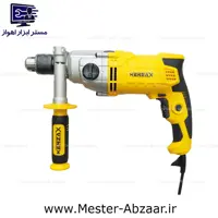 دریل چکشی نیم تنه فلزی گیربکسی دو سرعته 1050 وات کنزاکس برقی ارسال رایگان مدل KENZAX KID-2321