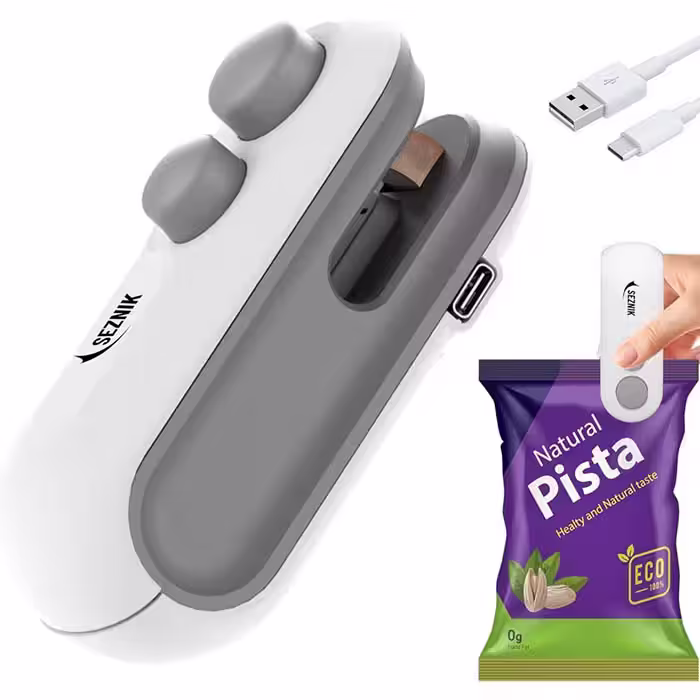دستگاه دوخت پلاستیک خانگی شارژی 2 کاره Mini Bag Sealer