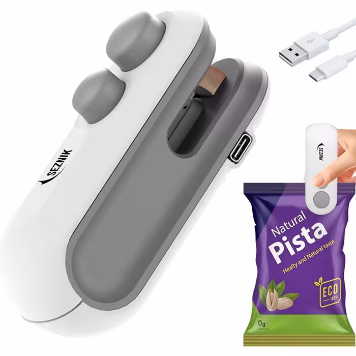 دستگاه دوخت پلاستیک خانگی شارژی 2 کاره Mini Bag Sealer