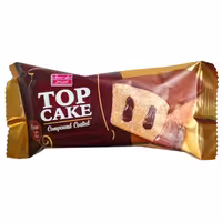 تاپ کیک مغزدار کاکائویی با روکش کاکائو شیرین عسل - 60 گرم بسته 20 عددی