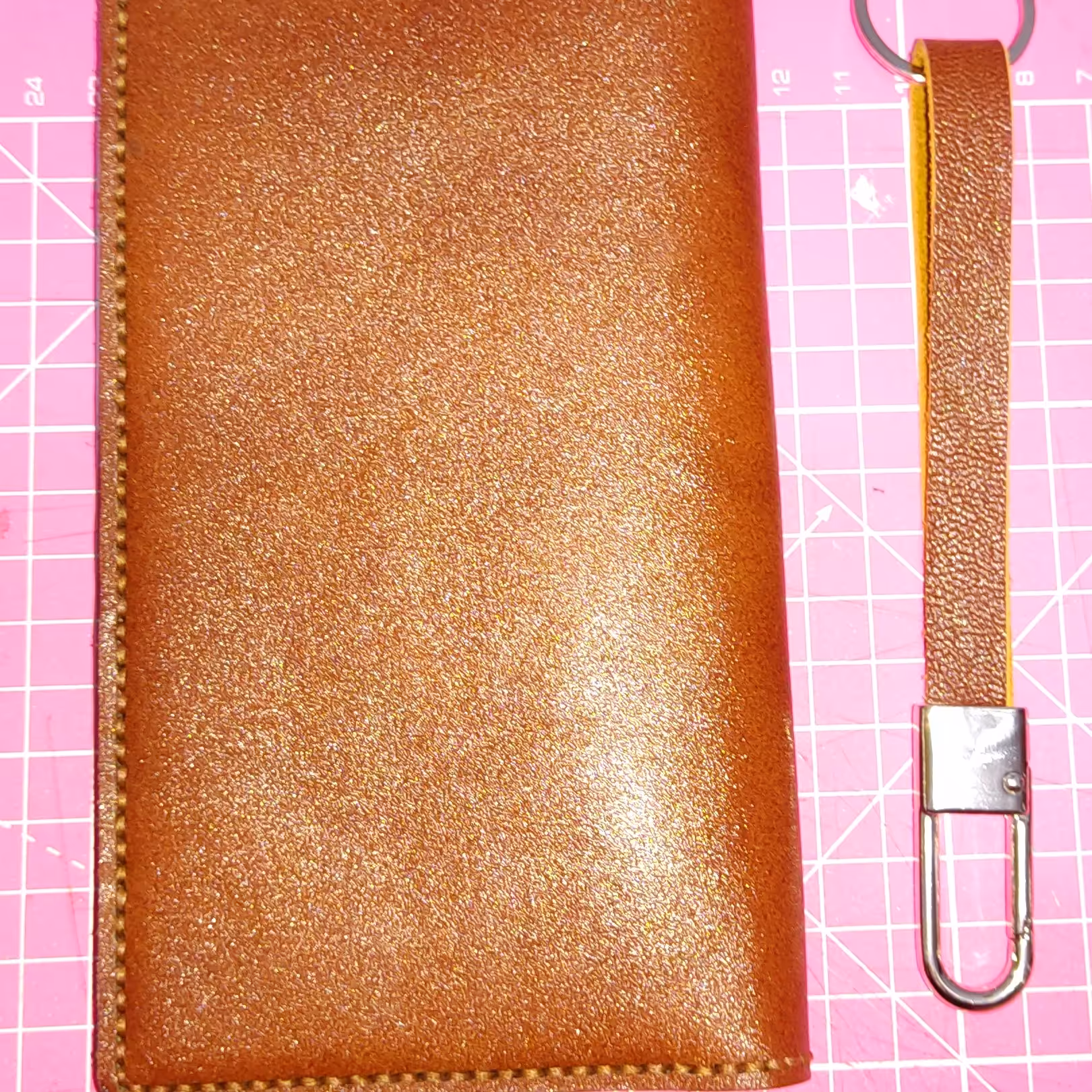 کیف پول کتی با چرم طبیعی 