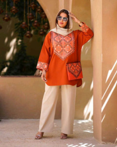 مانتو شلوار زنانه لنین