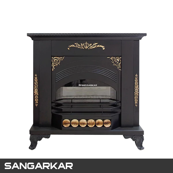 بخاری گازی سنگرکار 28000 مدل آگاتا مشکی