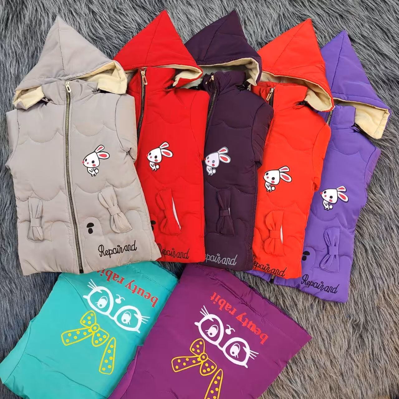 کاپشن دخترانه مدل لپی کاپشن بچگانه پالتو دخترانه