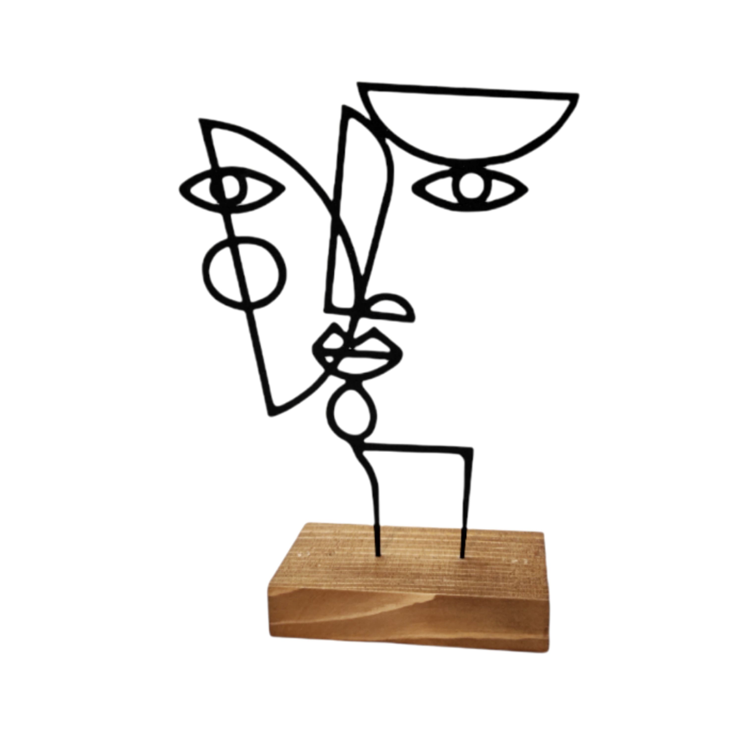 مجسمه مینیمال طرح چهره