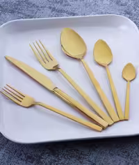 سرویس قاشق چنگال طلایی اوزلایف 12 نفره مدل ozlife-72p