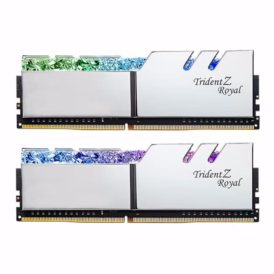 رم جی اسکیل Trident Z Royal GTRSB SILVER DDR4 32GB 16GBx2 4266MHz CL17