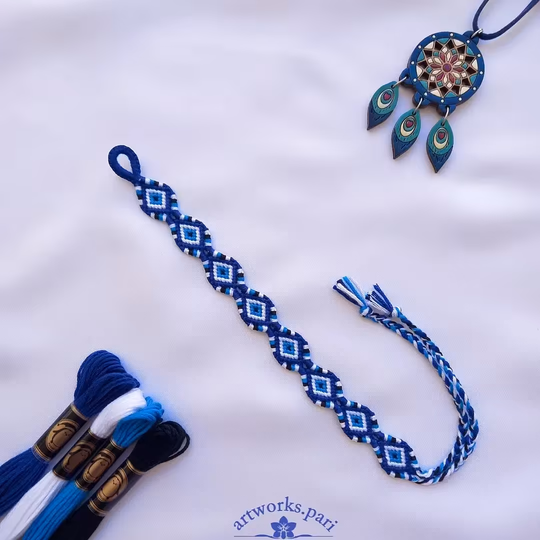 دستبند طرح چشم نظر