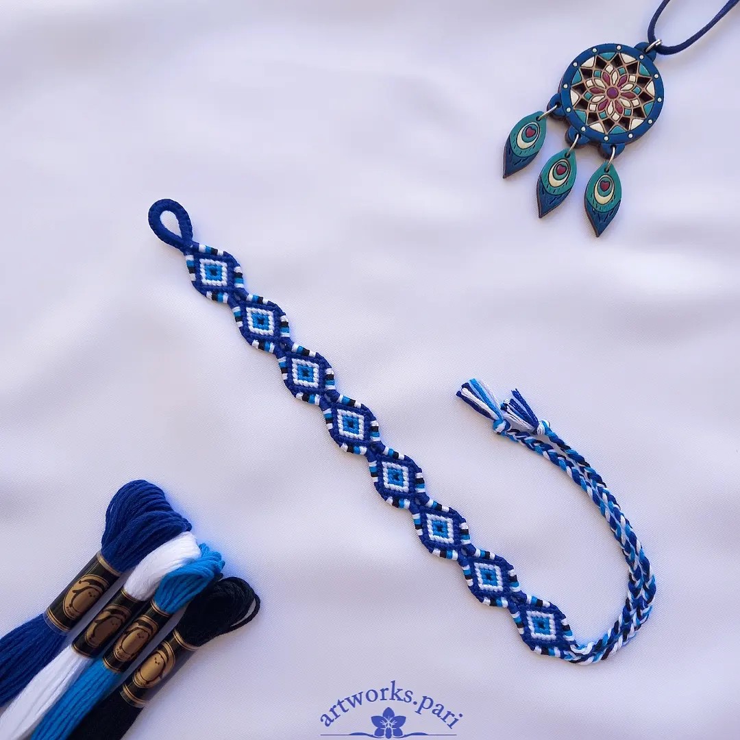 دستبند طرح چشم نظر